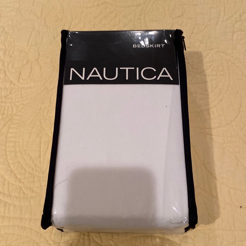Nautica king size bed skirt.